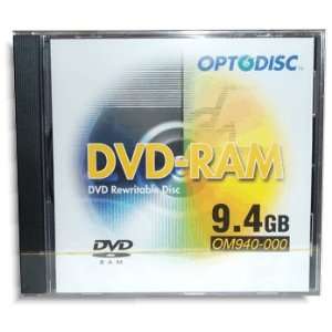  Optodisc 9.4GB 2X DVD RAM in Jewel Case 5 Pak Electronics