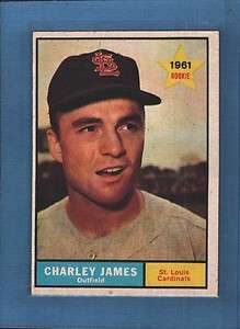 1961 Topps #561 CHARLEY JAMES EX MT+ *3w  
