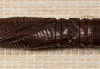 Fancy African Wenge Wood Walking Stick Cane Hand Carved  