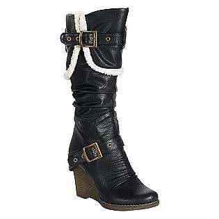Womens Misty Wedge Boot   Black  Yoki Shoes Womens Boots 