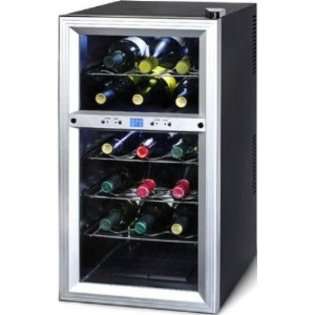   Thermoelectric Dual Zone 18 Bottle Ventilated Wine Cooler 