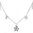 Necklaces Outlet Item Darinas Flower Charm Necklace Silver