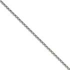 Jewelry Adviser chain bracelets Stainless Steel 6mm Rolo Chain Length 