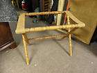 Vintage NEEDLEPOINT Luggage Rack Great Accent  