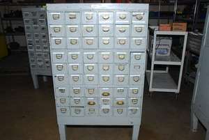 Heavy Duty Metal Card Tool Supply Cabinet with 6x9 drawers INV=1763 