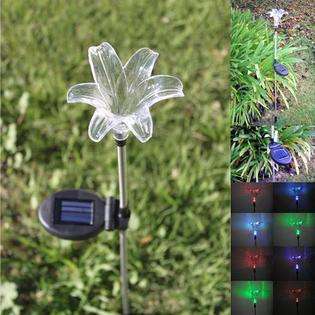 Solar Wholesale Solar Lily Flower Garden Stake Color Change Light at 