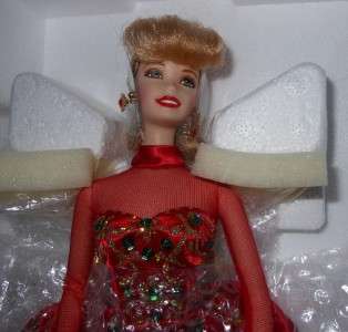 Holiday Gift Porcelain Barbie~NIB  