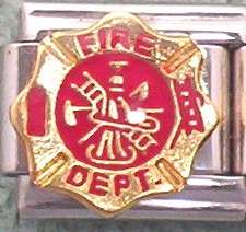 Maltese Cross Fireman Fire Dept Badge of Honor & Protection 9mm 