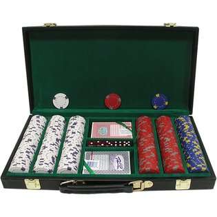   300 13 gm Pro Clay Casino Chips w/ Deluxe Case   New 