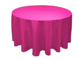 132 Round Polyester Tablecloths for Wedding      Party 
