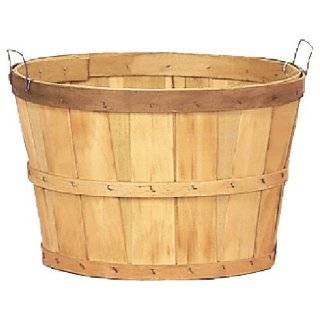  One Dozen Peck or Apple Baskets With Wooden Spool Handle 