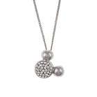  Disneys Mickey Mouse Sterling Silver Crystal Necklace