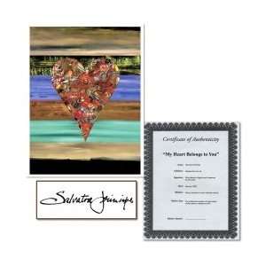   : My Heart Belongs to You by Principe   Framed Giclee: Home & Kitchen