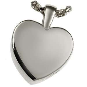  Silver Cremation Jewelry Classic Heart, Small Jewelry