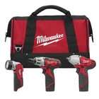 Milwaukee 2491 23 M12 12 Volt 3 Tool Combo Kit