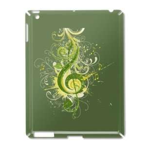  iPad 2 Case Green of Green Treble Clef 
