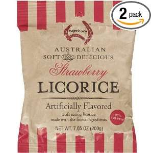 Pack Capricorn Australian Strawberry Flavored Licorice  200gram / 7 