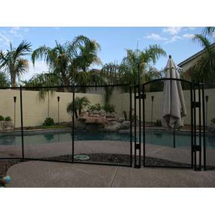   Tall Self Closing / Self Latching Pool Fence Gate Black  Sentry Safety