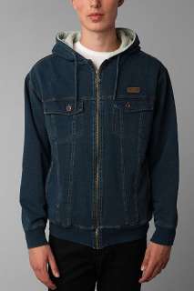 UrbanOutfitters > Volcom Fred Lined Denim Jacket Hoodie