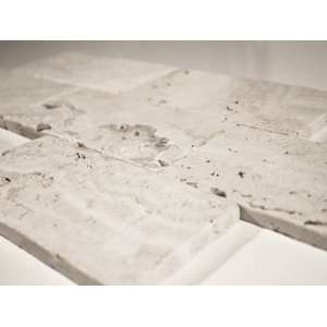  Ivory Travertine Tumbled 3x6 x 8mm wall/floor tile