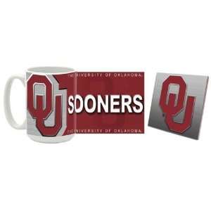  Oklahoma Mug & Coaster Gift Box Combo Oklahoma Sooners 
