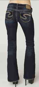Silver Jeans Frances Flare 22 L1777SAF424 Dark Blue NWT!  