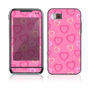  Samsung Eternity (SGH A867) Decal Skin   Pink Hearts 