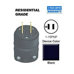   , Non Polarized 1 15P 15 Amp 125 Volt Residential Home Grade   Black