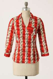 Anthropologie   Red Delicious Blouse  