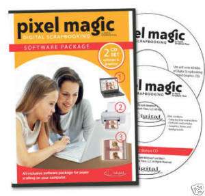 NEW PIXEL MAGIC DIGITAL SCRAPBOOKING SOFTWARE PACKAGE  