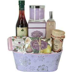 Fig Luxury Spa and Gourmet French Gift Basket, Luxury