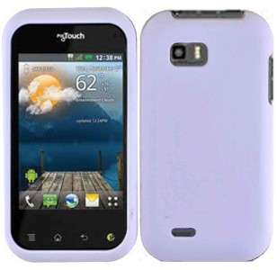   LG myTouch Q Rubberized HARD Case Snap on Phone Cover Rubber White