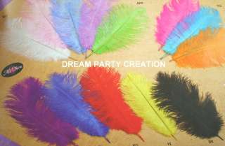 Natural OSTRICH FEATHER Wedding Decoration CHOOSE From 13 COLORS 