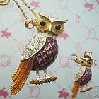   4GB Silver Crystal Owl Necklace Jewelry USB 2.0 Flash Memory Pen Drive