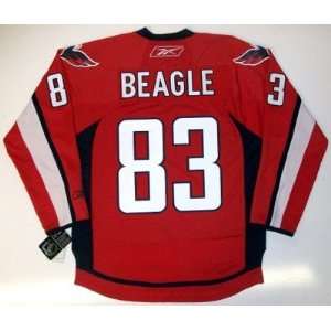  Jay Beagle Washington Capitals Jersey Real Rbk Small 