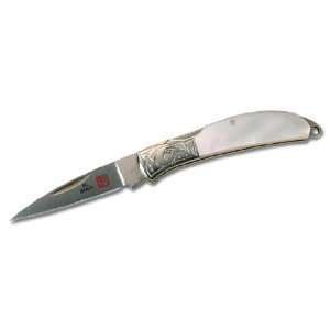  Al Mar Osprey Etched Bolster Mother of Pearl Handle 1.6 