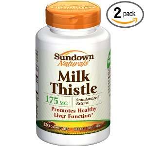  Sundown Milk Thistle, 175 mg., 130 Capsules (Pack of 2 