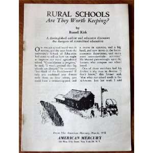  Rural Schools Are They Worth Keeping (From The American 
