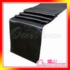 Black Satin Table Runners Wedding Party Decor Colors