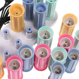   Curlers Rollers Perm Set Ceramic Heater 16 Rollers 24 Hairpins  