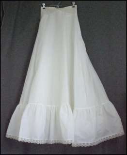 White Petticoat Women’s 6 Elastic 26 Waist Lined Wedding Formal 