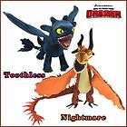 2x how to train your dragon plush nightmare toothless night fury soft 