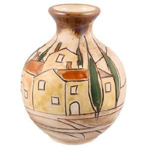  Polish Pottery 5 1/2 Wide Mouth Vase