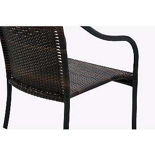 Allenton Resin Wicker Stack Chair  Garden Oasis Outdoor Living Patio 