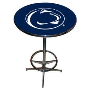 Penn State Nittany Lions Pub Table with Chrome Foot Rest