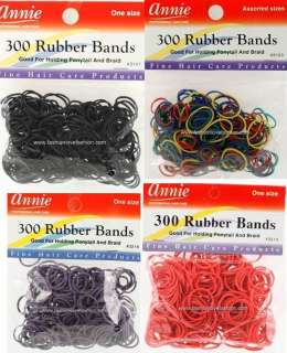 300 Pieces Rubber Bands Pony Tail,Braid Holder 11Colors  