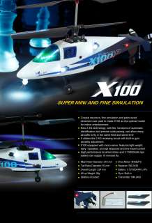 Big Discount ~ Walkera X100 Super Mini And Fine Simulation 2.4Gh RC 