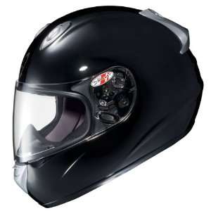  Advanced Solid Black Full Face Motorcycle Helmet   Size 