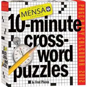   MENSA 10 Minute Crossword Puzzles 2012 Desk Calendar