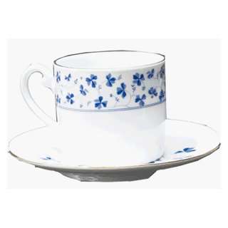   GODINGER & CO BLUE BELL COFFEE CUP & SAUCER SET OF 4: Kitchen & Dining